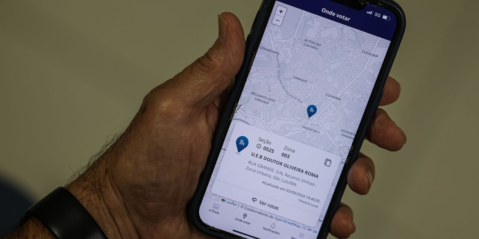 Eleitor com voto em trânsito aprovado pode consultar local no e-Título